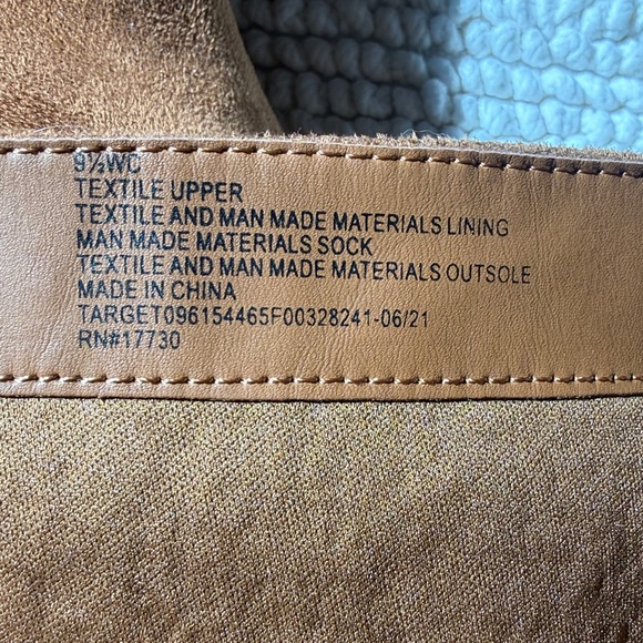 Tan Faux Suede Knee High Boots - Picture 6 of 6